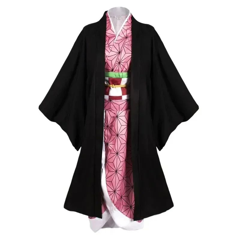 Anime Cosplay Realistic - Anime Kamado Nezuko Cosplay Costume Kimono