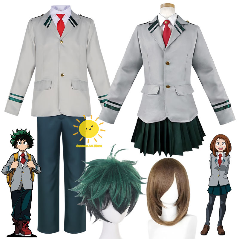 Anime Cosplay Website - Anime Midoriya Izuku Ochaco Uraraka Cosplay