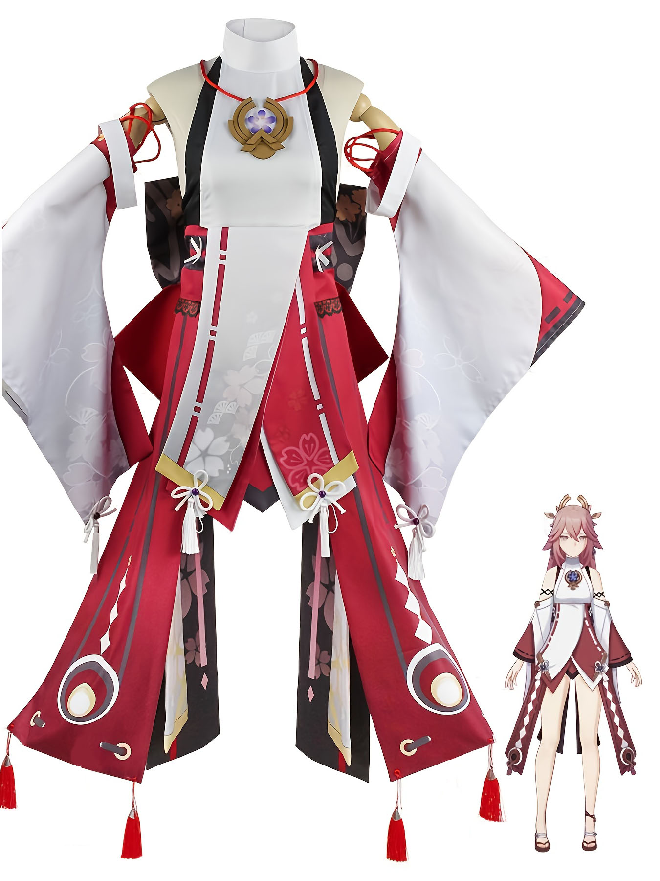 Cosplay Anime Yae Miko - Genshin Impact Yae Miko Cosplay Full