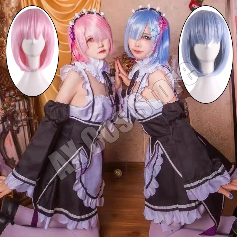 Anime Re:zero Kara Hajimeru Is - Re Zero Rem Wig review and price