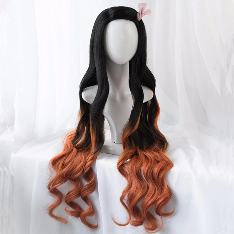 Kamado Nezuko Wig Nezuko Cospl - Anime Cosplay Realistic review and price