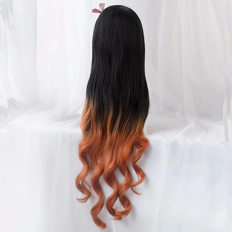 Kamado Nezuko Wig Nezuko Cospl - Anime Cosplay Realistic review and price