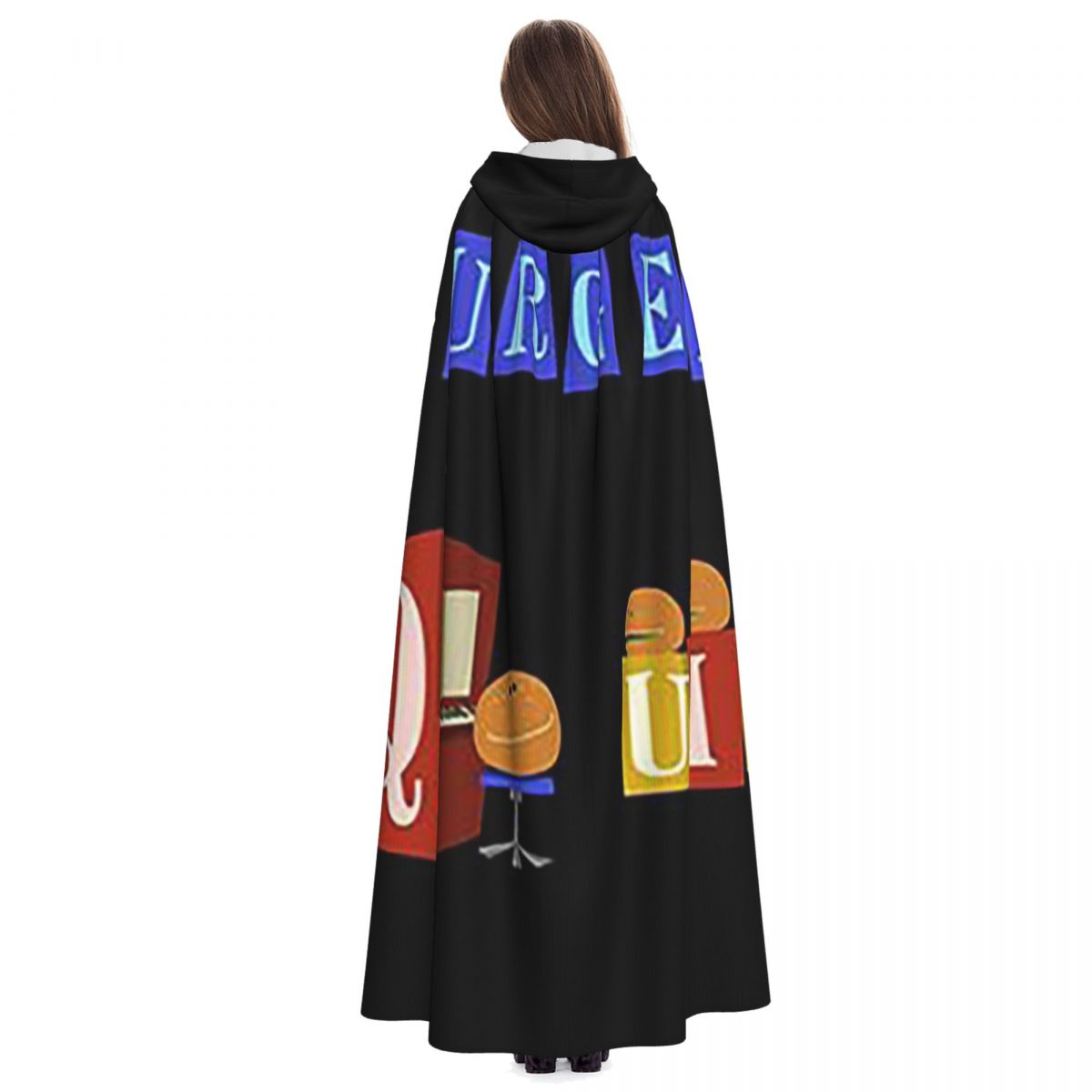 Burger Quiz New Logo Long Hood - Anime Cosplay Quiz review and price