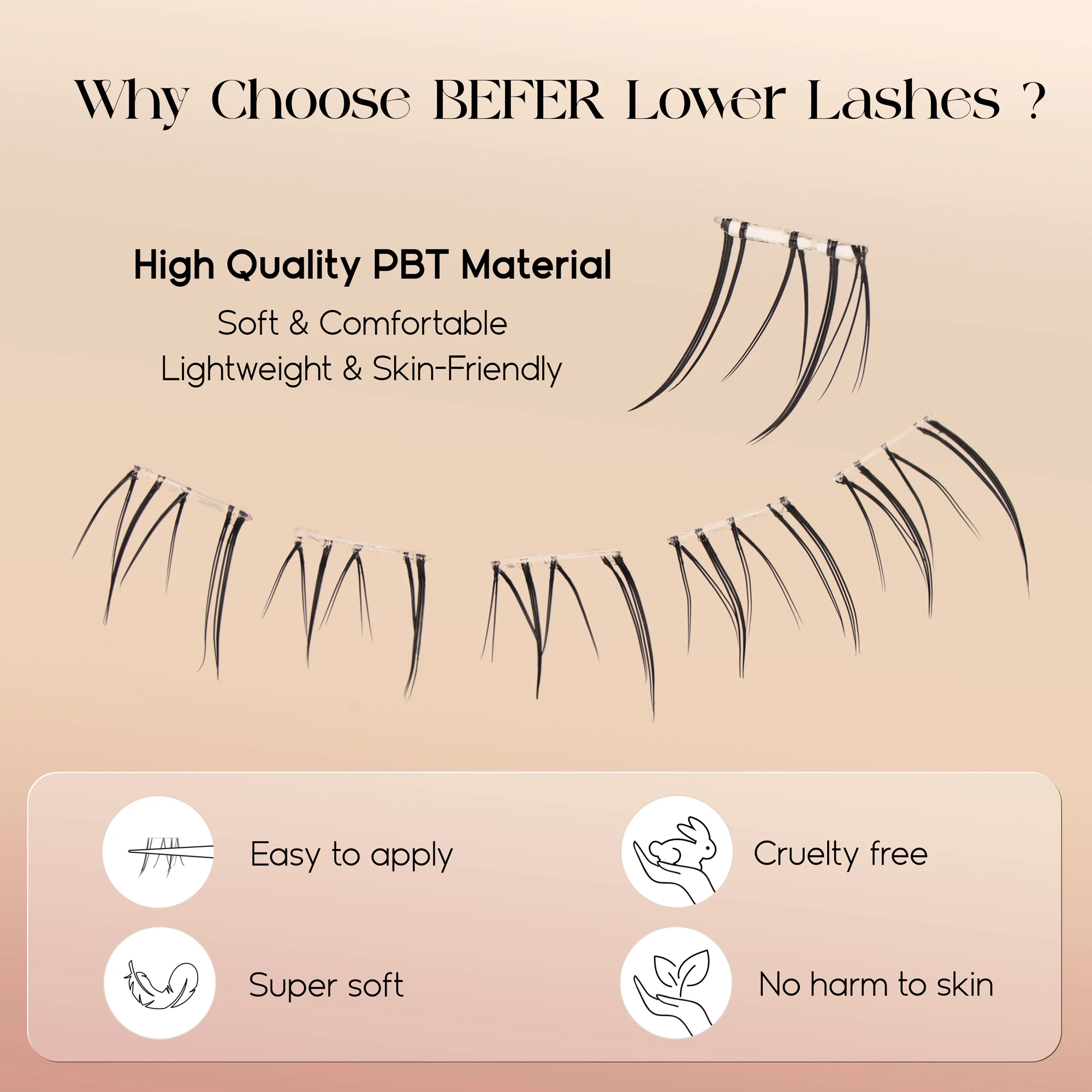 Befer No Glue Needed Lower Las - Anime Cosplay Lashes review and price
