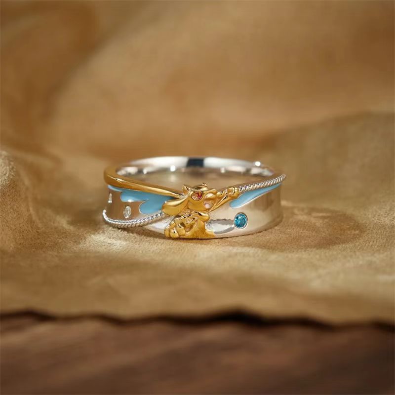 Pokémon Riolu Couple Rings - C - Anime Cosplay Couple review and price