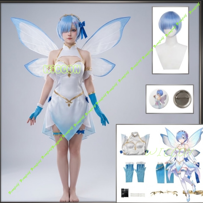 Re Zero Rem Flower Fairy Cospl - Re Zero Rem Wig review and price