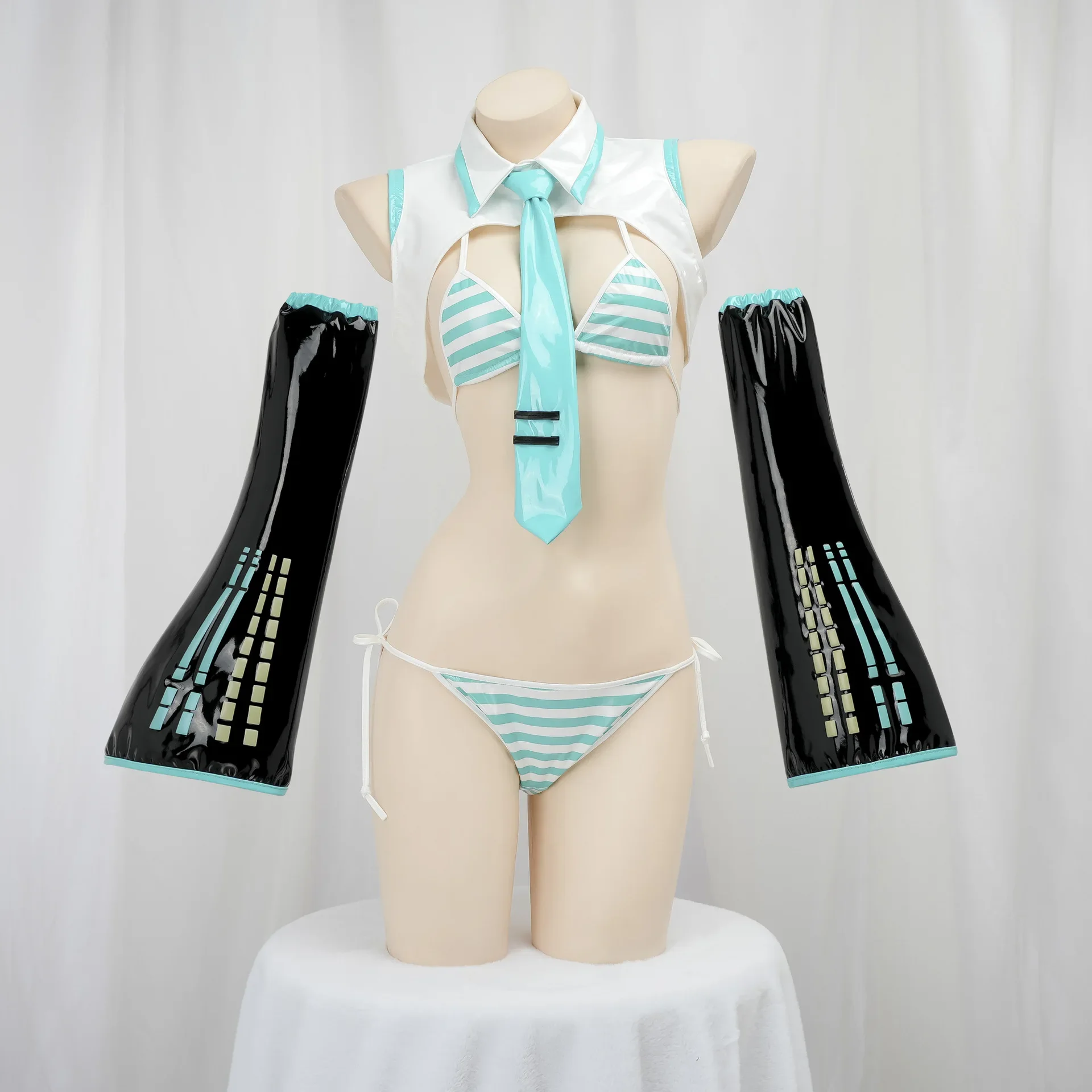 Game Miku Cosplay Miku Formula - Anime Cosplay Bikini review and price
