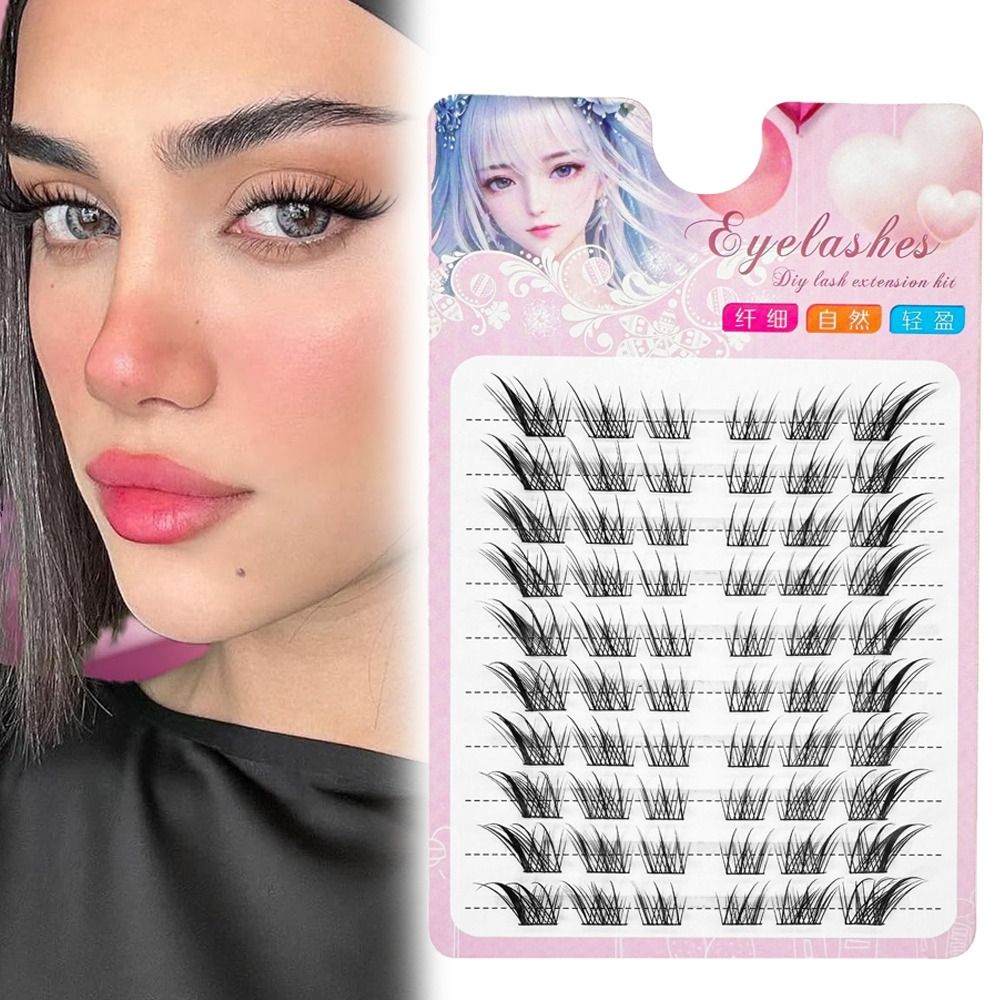 3D Cat Eye Clusters Lashes Nat - Anime Cosplay Lashes review and price