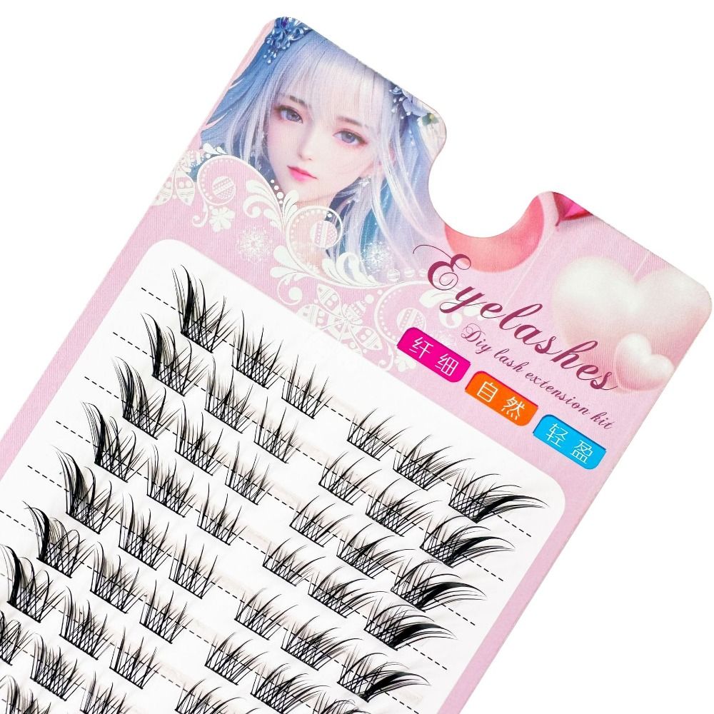 3D Cat Eye Clusters Lashes Nat - Anime Cosplay Lashes review and price