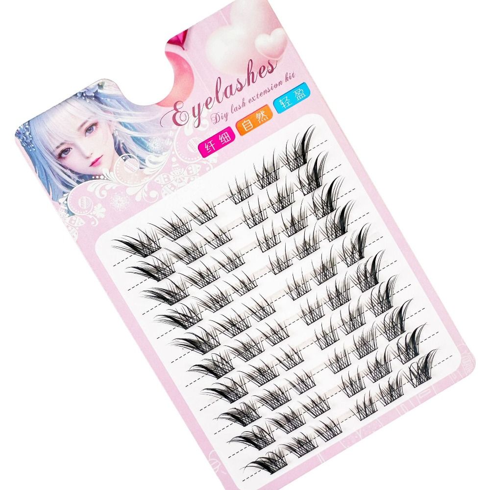 3D Cat Eye Clusters Lashes Nat - Anime Cosplay Lashes review and price